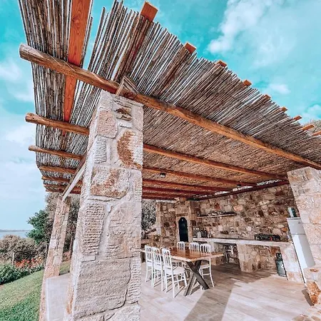 Villa Stone Built House Next To The