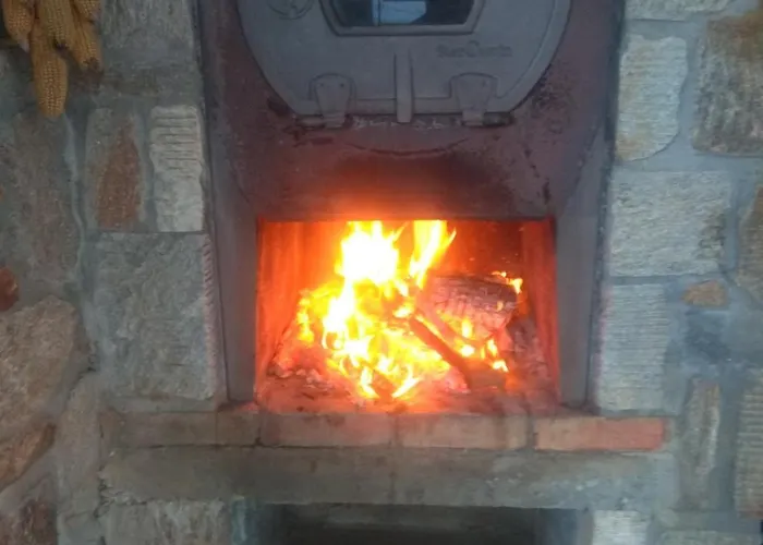 Villa Stone Built House Next To The