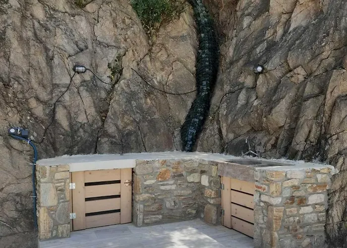 Villa Stone Built House Next To The